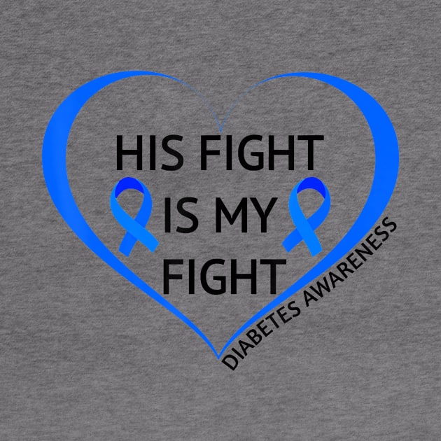 Diabetes awareness His Fight Is My Fight Diabetes T1D T2D Gift by thuylinh8